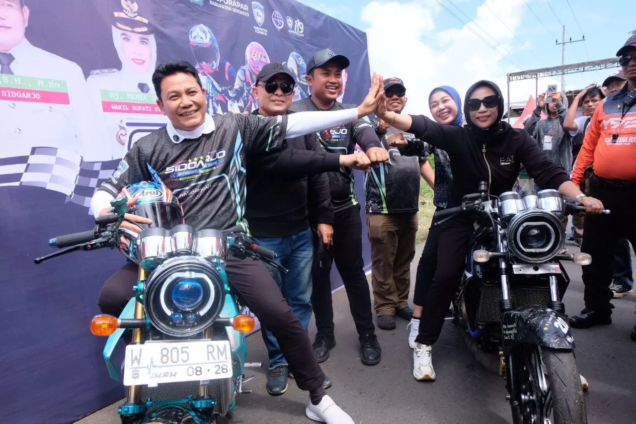 Bupati dan Wakil Bupati Sidoarjo Gelar Dragbike Street Race 2025 untuk Redam Balap Liar di Jalanan