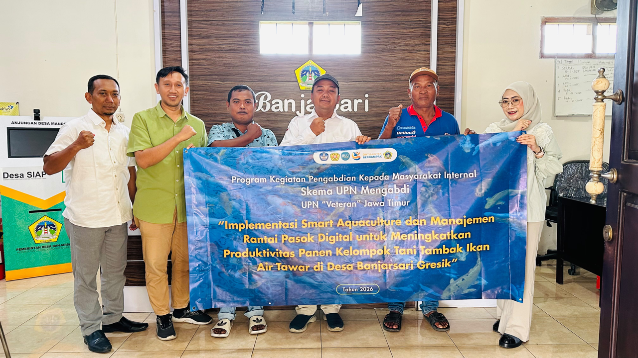 UPN Veteran Jatim Inisiasi Smart Aquaculture dan Rantai Pasok Digital di Banjarsari Gresik