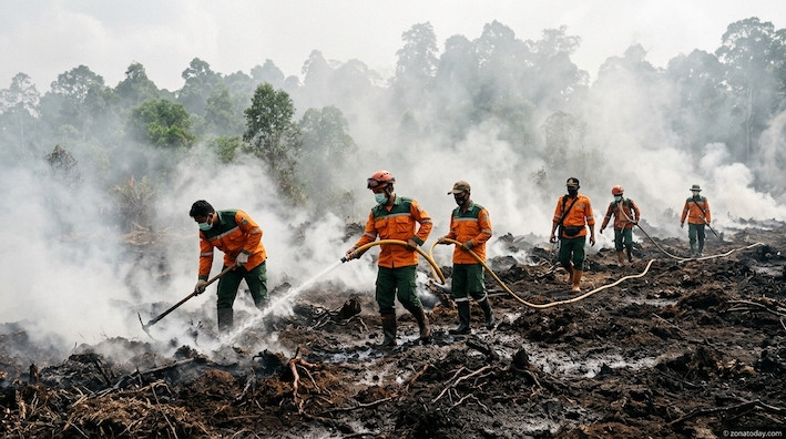 Mereka yang Bertahan di Tengah Bara: Kisah Penjaga Api dan Harapan dari Desa-Desa Gambut