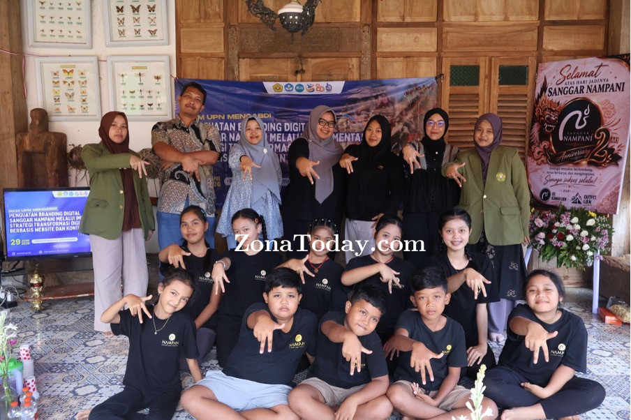 UPN Veteran Jatim Perkuat Branding Digital Sanggar Nampani lewat Website dan Konten Kreatif