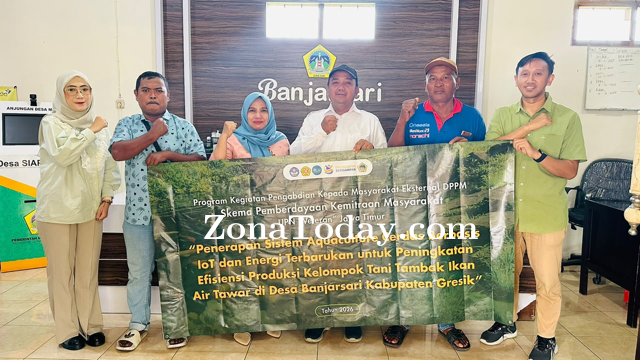 UPNJatim Awali Program Aquaculture Cerdas dengan Survei dan Penandatanganan IA di Banjarsari
